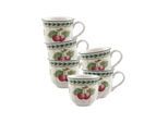 Espressotasse VILLEROY & BOCH "Espressotassen French Garden Fleurence 80 ml 6er Set bunt", bunt, 6 tlg., Porzellan, Trinkgefäße, Espressotasse
