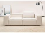 2-Sitzer HOME AFFAIRE "Watertown, modernes Sofa 246 cm breit, auch in Feincord", beige (nature), B:246cm H:68cm T:98cm, 100% Polyester, Sofas, 2-Sitzer, stilvolles Sofa für 2 Personen mit extra breiter Sitzfläche