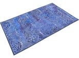 Badematte WECON HOME "Louis", blau, H:6mm, Polyester, Badematten, Badematte, Vintage Orient Stil, Badezimmerteppich, waschbar