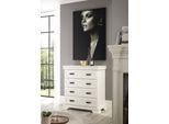 Kommode OTTO HOME "Royal", weiß (pinie weiß dekor), B:88cm H:96cm T:46cm, Sideboards, Kommode, Breite ca. 88 cm