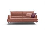 2,5-Sitzer EGOITALIANO "FUNNY, hochwertiges und aktuelles Design, bequeme Rückenlehne", orange (pfirsichfarben), B:210cm H:90cm T:95cm, 100% Polyester, Sofas, 2 5-Sitzer, toller Sitzkomfort