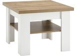 Couchtisch HOME AFFAIRE "Beauvais, Beistelltisch, Wohnzimmertisch, Sofatisch, Tisch", weiß (weiß pinie, applikation eichefarben dekor), B:70cm H:53cm T:70cm, Tische, Couchtisch, quadratisch, mit Ablagefach, 70 cm breit