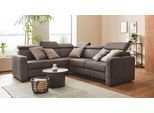 Ecksofa SIT & MORE "Bologna L-Form", braun, B:247cm H:84cm T:227cm, Sofas, Ecksofa, Kopfteilverstellung, wahlweise mit Bettfunktion und Schubkasten