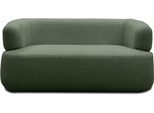2-Sitzer DOMO COLLECTION "800012 Designsofa, komfortabel und elegant, organische Formensprache", grün, B:160cm H:71cm T:86cm, 100% Polyester, Sofas, 2-Sitzer, Formschöner 2-Sitzer