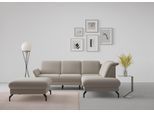 Ecksofa SIT & MORE "Fashion L-Form", braun (latte), B:250cm H:84cm T:207cm, Sofas, Ecksofa, wahlweise mit Kopfteilverstellung und Vorziehsitz, motorisch