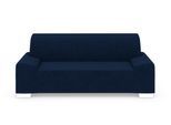 2,5-Sitzer DOMO COLLECTION "Anzio kubisches Design, flache Armlehnen, Breite 214cm", blau (marine), B:214cm H:85cm T:93cm, Sofas, 2 5-Sitzer, Mit Federkern