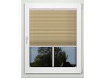 Plissee INDEKO, braun (lattemacciato, weiß), B:102cm H:130cm, Obermaterial: 94% Polyester, 6% sonstige Fasern, Plissees, Plissee, nach Maß
