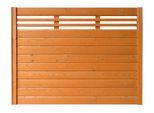 Sichtschutzelement BM MASSIVHOLZ "EA5Y-F1X 2", braun (kirschbaumfarben), H:135cm, Holzwerkstoff, Zaunelemente, Sichtschutzelement, LxH: 180x135 cm