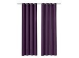 Vorhang WECKBRODT "Vito", lila, B:140cm H:245cm, Satin, Polyester, Gardinen, Vorhang, Microvelour, blickdicht, Unifarben, Gardine, Store