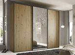 Schwebetürenschrank STAUD "Sinfonie Plus, edles Design in hochwertiger Qualität, Made in Germany", artisan eiche, B:298cm H:240cm T:68cm, Holzwerkstoff, Schränke, Schwebetürenschrank, Mit Spiegeltür und vier verschiedenen Ausstattungsvarianten