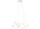 BRILLIANT LED Pendelleuchte "Poolen", grau (chromfarben), Ø 79,1cm, Leuchten, 8000 lm, Ø 79 cm, Aluminium/Kunststoff, chromfarben, LED Pendelleuchte
