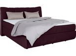 Boxspringbett HOME AFFAIRE "Océane", lila, B:190cm L:221cm, Komplettbetten, Boxspringbett, Bodenfrei- wirkt freischwebend, verschiedene Härtegrade (auch H4)
