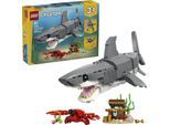 Konstruktionsspielsteine LEGO "Wilder Hai mit Schatztruhe (31381), LEGO Creator", bunt, Spielbausteine, Kinder, Kunststoff, Konstruktionsspielsteine, Made in Europe