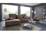 Ecksofa SIT & MORE "Gizeh L-Form", braun (chocco), B:289cm T:178cm, Sofas, Ecksofa, Fußhöhe 15 cm, inklusive Sitztiefenverstellung und Kopfteilverstellung