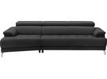 Ecksofa EGOITALIANO "Soul, extravagantes Designsofa, Megasofa, super bequem, tolle Details", schwarz, B:246cm H:99cm T:140cm, Leder »BULL« (echtes Rindsleder). Geschliffenes, pigmentiertes und behandeltes Rindsleder mit einer Dicke von 1, 3-1, 5 mm. Dieses Leder zeigt eine ziemlich weiche Hand mit einem halb undurchsichtigen Aussehen. Es handelt sich um ein geschütztes Leder. Eine leichte Deckschi