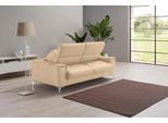 Schlafsofa EGOITALIANO "Francine Designsofa, Loungesofa mit Dauerschlaffunktion, Breite 233 cm", beige (champagner), B:233cm H:100cm T:106cm, Leder »BULL« (echtes Rindsleder). Geschliffenes, pigmentiertes und behandeltes Rindsleder mit einer Dicke von 1, 3-1, 5 mm. Dieses Leder zeigt eine ziemlich weiche Hand mit einem halb undurchsichtigen Aussehen. Es handelt sich um ein geschütztes Leder. Eine