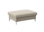 Pouf FLEXLUX "Fiore", weiß (sanftes weiß), B:97cm H:34cm T:66cm, Aluminium, Poufs, Pouf, Kaltschaum, Füße Alu