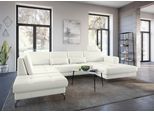 Wohnlandschaft SIT & MORE "Bendigo U-Form", weiß (altweiß), B:332cm H:84cm T:226cm, Sofas, Wohnlandschaft, inklusive Sitztiefenverstellung, Bodenfreiheit 12 cm, in 2 Fußfarben