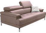 2,5-Sitzer EGOITALIANO "Soul, Design und Sitzkomfort auf hohem Niveau, tolle Details", beige (safari), B:200cm H:76cm T:106cm, Leder »BULL« (echtes Rindsleder). Geschliffenes, pigmentiertes und behandeltes Rindsleder mit einer Dicke von 1, 3-1, 5 mm. Dieses Leder zeigt eine ziemlich weiche Hand mit einem halb undurchsichtigen Aussehen. Es handelt sich um ein geschütztes Leder. Eine leichte Decksch