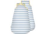 Babyschlafsack TOM TAILOR HOME "TT Baby-Schlafsack Streifen 90cm", Baby, Gr. L: 70cm, blau, Bezug: 100% Baumwolle. Füllung: 100% Polyester, Schlafsäcke Babyschlafsack