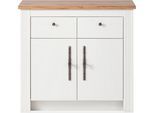 Unterschrank OTTO HOME "KS-Westminster", weiß (pinie weiß dekor), B:100cm H:92cm T:60cm, Schränke, Unterschrank, im romantischen Landhausstil, Breite 100 cm, exclusiv by Otto