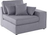 Sofaelement OTTO HOME "Florid", grau (hellgrau), B:100cm H:75cm T:100cm, Baumwollmix (60% Baumwolle/40% Leinen);Struktur fein (100% Polyester);Samtoptik (100% Polyester);Samtvelours (100% Polyester);Struktur (100% Polyester);Struktur recycelt (100% recyceltes Polyester), Polsterelemente, Sofaelement, als Teil eines Modulsofas,, fester Sitzkomfort, auch in Cord