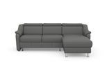 Ecksofa SIT & MORE "Freetown L-Form", grau (steel), B:257cm H:84cm T:166cm, Sofas, Ecksofa, inklusive Kopfteilverstellung und komfortablem Federkern