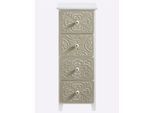 Kommode HEINE HOME, grau (salbei, weiß), B:35cm H:90,5cm T:33cm, MDF, Sideboards, Kommode