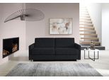 Schlafsofa BALI "JUNARA, Dauerschläfer mit zweigeteiltem Lattenrost", grau (schwarz), B:205cm H:18cm T:101cm, 100% PES, Sofas, Schlafsofa, 160er u. 180er Breite, 2 Matratzenvarianten