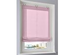 Raffrollo HEINE HOME Gr. 5, mauve, B:120cm H:140cm, Raffrollos, Raffrollo