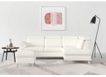 Ecksofa SIT & MORE "Arngast L-Form", weiß (reinweiß), B:245cm H:84cm T:194cm, Sofas, Ecksofa, inklusive Kopfteilverstellung und Federkern