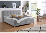 Boxbett HOME AFFAIRE, grau, B:198cm L:210cm, Komplettbetten, Boxbett, inklusive Kaltschaum-Topper und Bettkasten