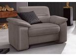 Sessel SIT & MORE "Ascara", grau (elefant), B:97cm H:85cm T:92cm, Softlux-Kunstleder;NaturLeder;Luxus-Microfaser ALTARA NUBUCK (100% Polyester), Sessel, Sessel, inklusive komfortablem Federkern