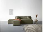 Ecksofa HOME AFFAIRE "Sundstrup L-Form", grün, B:220cm H:76,5cm T:153cm, 93% Polyester, 6% Acryl, 1% Baumwolle, Sofas, Ecksofa, Modulserie, individuelle Zusammenstellung