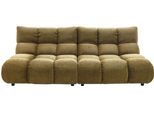 3-Sitzer HOME AFFAIRE "Cozy Bubble, mit eleganter Steppung, Breite 220cm", braun (messing), B:220cm H:85cm T:108cm, Sofas, 3-Sitzer, stilvolles Design & hoher Sitzkomfort für dein Zuhause