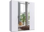 Kleiderschrank WIMEX "Oxford by fresh to go, in 3 Breiten, Made in Germany", weiß, B:200cm H:236cm T:58cm, Holzwerkstoff, Schränke, Kleiderschrank, mit hochwertigen Falttüren für den perfekten Überblick