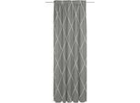Vorhang ADAM "Casket Valdelana Light" Gr. 4, grau (dunkelgrau), B:142cm H:245cm, Jacquard, Baumwolle, Gardinen, Vorhang, aus 100% Bio-Baumwolle
