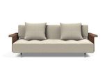 Schlafsofa INNOVATION LIVING ™ "Longhorn, Gästebett, Couch, Tagesliege, Bettsofa", beige, B:245cm H:79cm T:114cm, Sofas, Schlafsofa, Schlaf-, Relax-, oder Sitzposition, Armlehnen, Liegefläche 140x200 cm