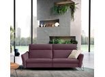 2-Sitzer EGOITALIANO "Gaia, modern, elegant und super komfortabel mit hoher Rückenlehne", lila (plum), B:220cm H:96cm T:93cm, Sofas, 2-Sitzer, erstklassiger Sitzkomfort, Inkl. 2 Relaxfunktionen, mit Designfuß
