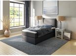 Boxspringbett HOME AFFAIRE "Lysann", grau (anthrazit), B:107cm L:215cm, Komplettbetten, Boxspringbett, 5fach verstellbares Kopfteil, in 4 Breiten, 3 Matratzenarten