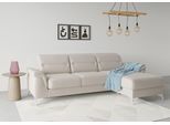 Ecksofa SIT & MORE "Sinatra L-Form", grau (elephant), B:258cm H:85cm T:170cm, 100% Polyester, Sofas, Ecksofa, mit Recamiere, optinal mit Kopfteilverstellung und Armteilfunktion