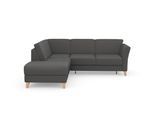 Ecksofa SIT & MORE "Visby L-Form", grau, B:248cm H:87cm T:213cm, Sofas, Ecksofa, Wahlweise mit Bettfunktion und Stauraum, frei im Raum stellbar
