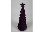 Weihnachtsfigur AM DESIGN "Tannenbaum mit samtweichem Flock", lila, B:25cm H:76cm T:25cm, Kunststoff, Dekofiguren, Weihnachtsfigur, aus Kunststoff, Höhe 76 cm, in verschiedenen Farben