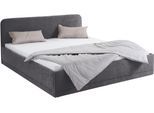 Polsterbett, grau (anthrazit), B:210cm L:210cm, Bezug Bett: wahlweise Microfaser (100% Polyester), Strukturstoff (77% Polyester, 23% Viskose) oder Kunstleder;Bonnell-Federkernmatratze: Mischgewebe (51% Polyprophlen, 39% Polyester, 10% Baumwolle);Kaltschaummatratze: Frottee (100% Polyester), Bezug abnehm- und waschbar bis 60C, WESTFALIA SCHLAFKOMFORT, Betten, Polsterbett, inkl. Bettkasten bei Ausfü