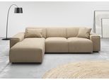 Ecksofa HOME AFFAIRE "Glimminge L-Form auch in Breitcord, Feincord + Easy care-Bezug", beige (sand), B:264cm H:71cm T:191cm, 95% Polyester, 5% Nylon, Sofas, Ecksofa, Breite 264, Zierkissen