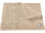 Badetuch MUSTERRING "Solid", beige, B:100cm L:150cm, Frottee, Baumwolle, Handtücher, Badetuch, hautschmeichelnde Airtouch Qualität