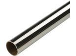 Gardinenstange LIEDECO "Gardinenrohr, Stilrohr, Gardinenstange 20 mm "Celebration" Gr. 2, grau (nickelfarben), L:240cm Ø:20mm, Gardinenstangen, Gardinenstange