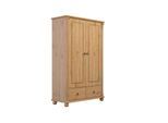 Wäscheschrank OTTO HOME "Tessin", beige (natur), B:90cm H:140cm T:38cm, Massivholz, Schränke, Wäscheschrank, aus massiver Kiefer, in 2 Breiten, viel Stauraum, FSC zertifiziert
