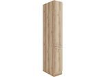Apothekerschrank OPTIFIT "Bella", beige (wildeiche, wildeiche, anthrazit), B:30cm H:206,8cm T:60cm, Holzwerkstoff, Schränke, Apothekerschrank, Breite 30 cm, Höhe 206,8 cm, 2 Auszüge