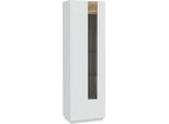 Vitrine FORTE "Lewisville", grau (secret grau, valencia eiche), B:60,9cm H:194,6cm T:41cm, Holzwerkstoff, Schränke, Vitrine